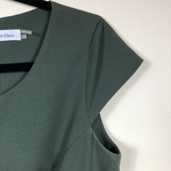 Calvin Klein Dress Size 8 Green Career Fully Lined - Picture 5 of 7